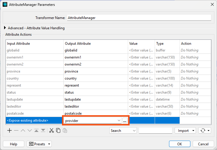 Creating a new attribute